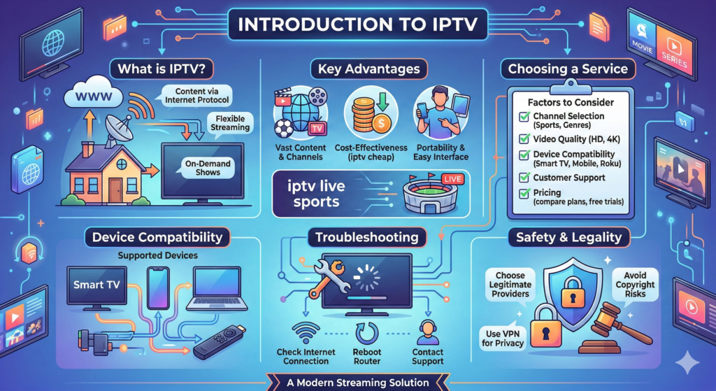 A premium 4K iptv subscription channel list featuring live sports and movies.